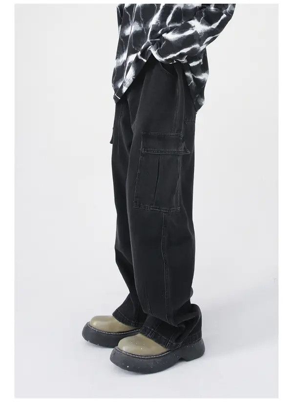 Japanese Brand Megumi x Yoko Street Wash Vintage Pocket Cargo Loose Jeans Size US 32 / EU 48 - 3 Thumbnail