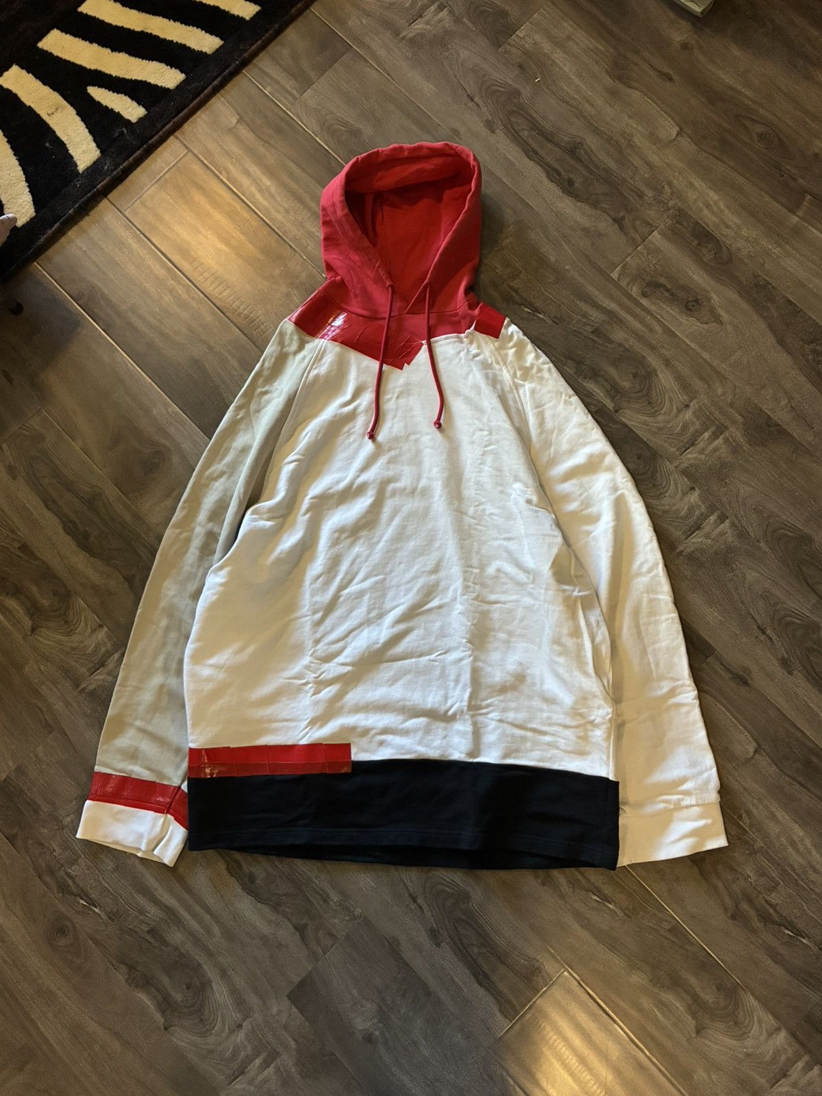 Raf Simons Raf Simons Oversized Tape Hoodie Size US S / EU 44-46 / 1 - 1 Thumbnail