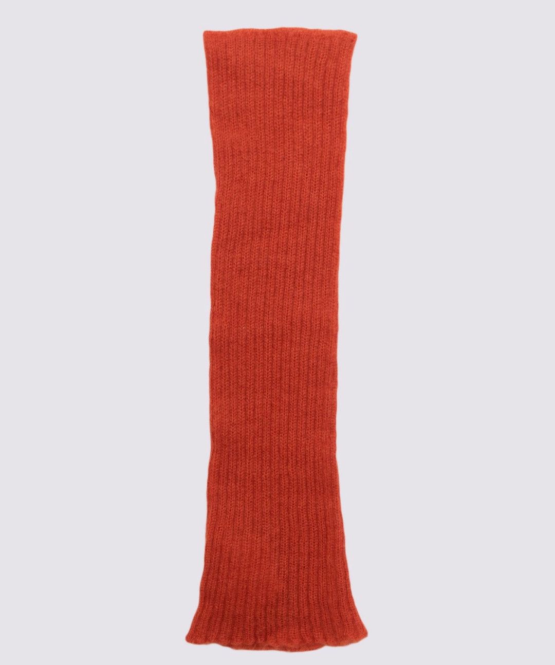 Rick Owens FOGACHINE Single Mohair Wool Leg warmer Rust Size ONE SIZE - 1 Thumbnail