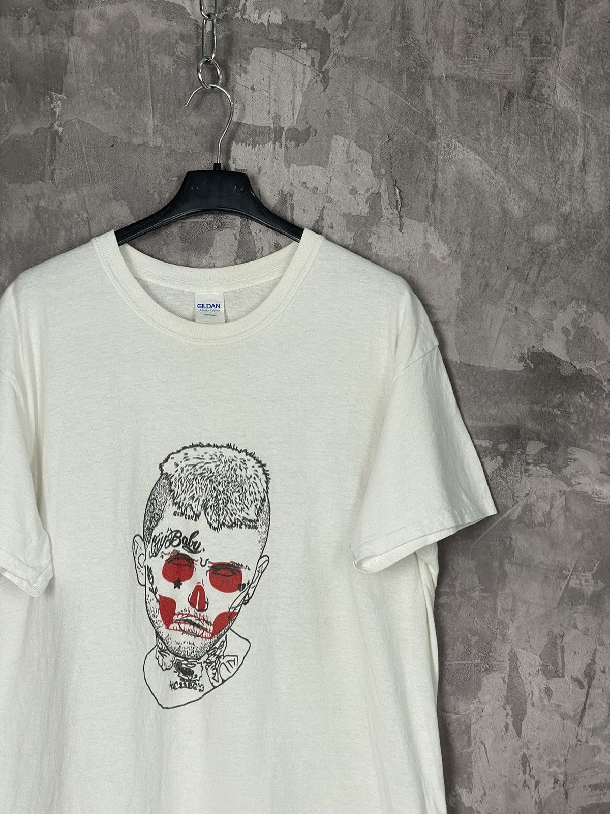 Lil Peep × Rap Tees LIL PEEP The Legend Big Logo Face Printed Vintage T-SHIRT Size US L / EU 52-54 / 3 - 4 Thumbnail