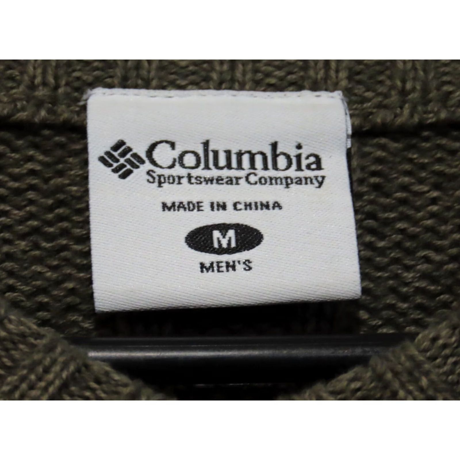 Vintage Columbia Men Medium Khaki Pullover Knit Sweater Size US M / EU 48-50 / 2 - 4 Thumbnail