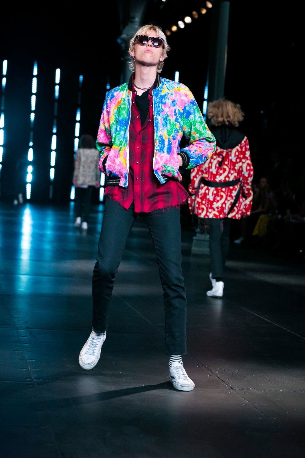 Saint Laurent Paris SAINT LAURENT PARIS BY HEDI SLIMANE 16SS SEQUIN BOMBERJACKET Size US S / EU 44-46 / 1 - 4 Thumbnail