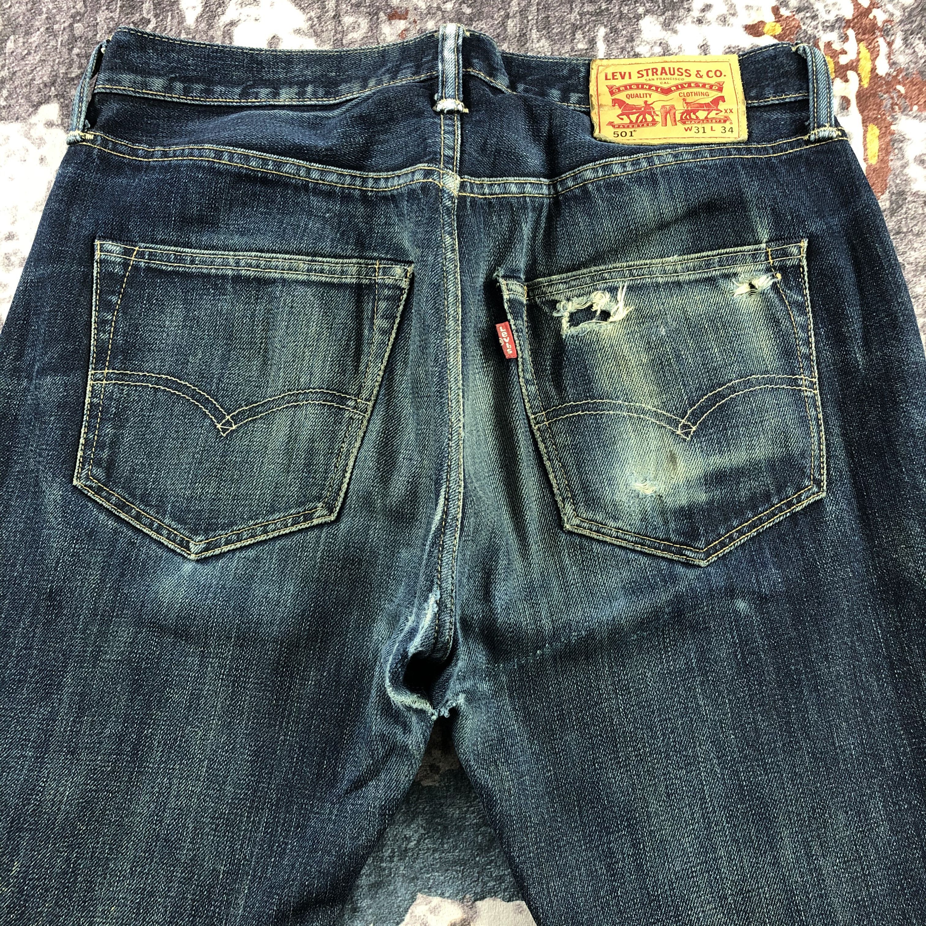 Levi's × Vintage Vintage Blue Wash Levis 501 Jeans-JM2737 Size US 32 / EU 48 - 7 Thumbnail