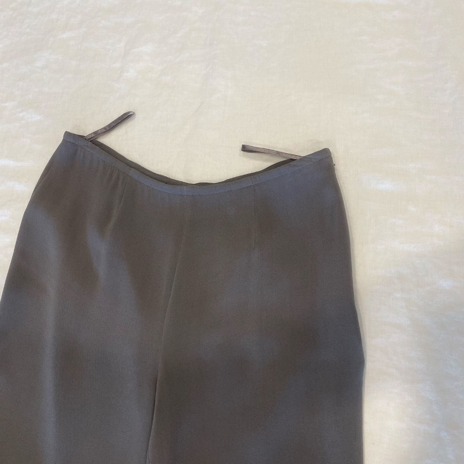 Eileen Fisher Eileen Fischer Side Zip Silk Straight Leg Pants - XS Size 24" / US 00 / IT 34 - 2 Thumbnail