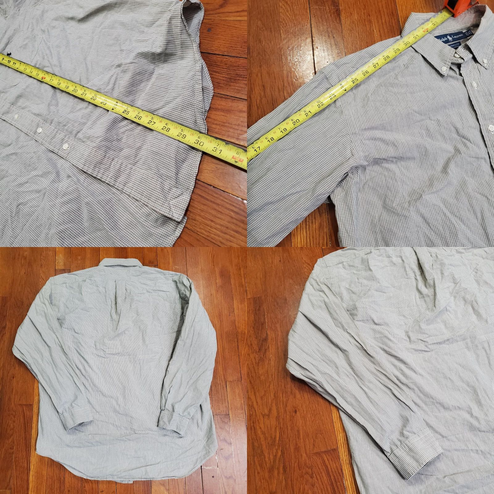 Ralph Lauren Ralph Lauren Mens Shirt Yarmouth Long Sleeve Button-Down Check Green Size US L / EU 52-54 / 3 - 8 Thumbnail
