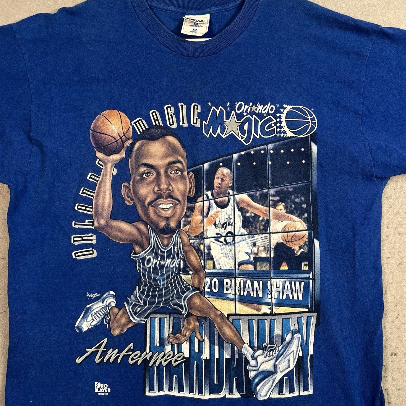 Pro Player VINTAGE Pro Player 90s Anfernee Hardaway T-Shirt Adult XL Blue Graphic Sportswear Men Size US XL / EU 56 / 4 - 2 Thumbnail