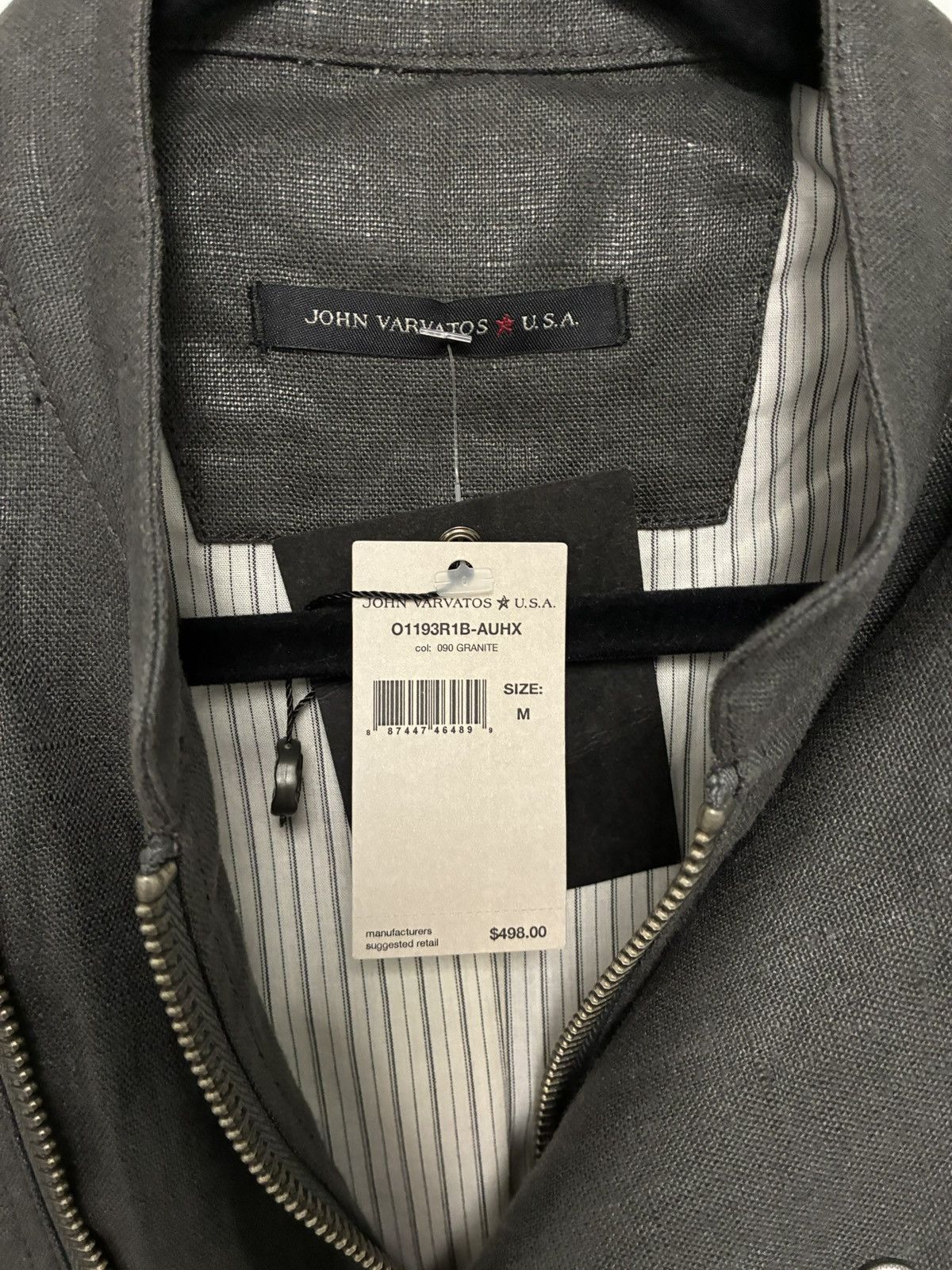 John Varvatos Linen Moto Jacket Medium Size US M / EU 48-50 / 2 - 4 Thumbnail