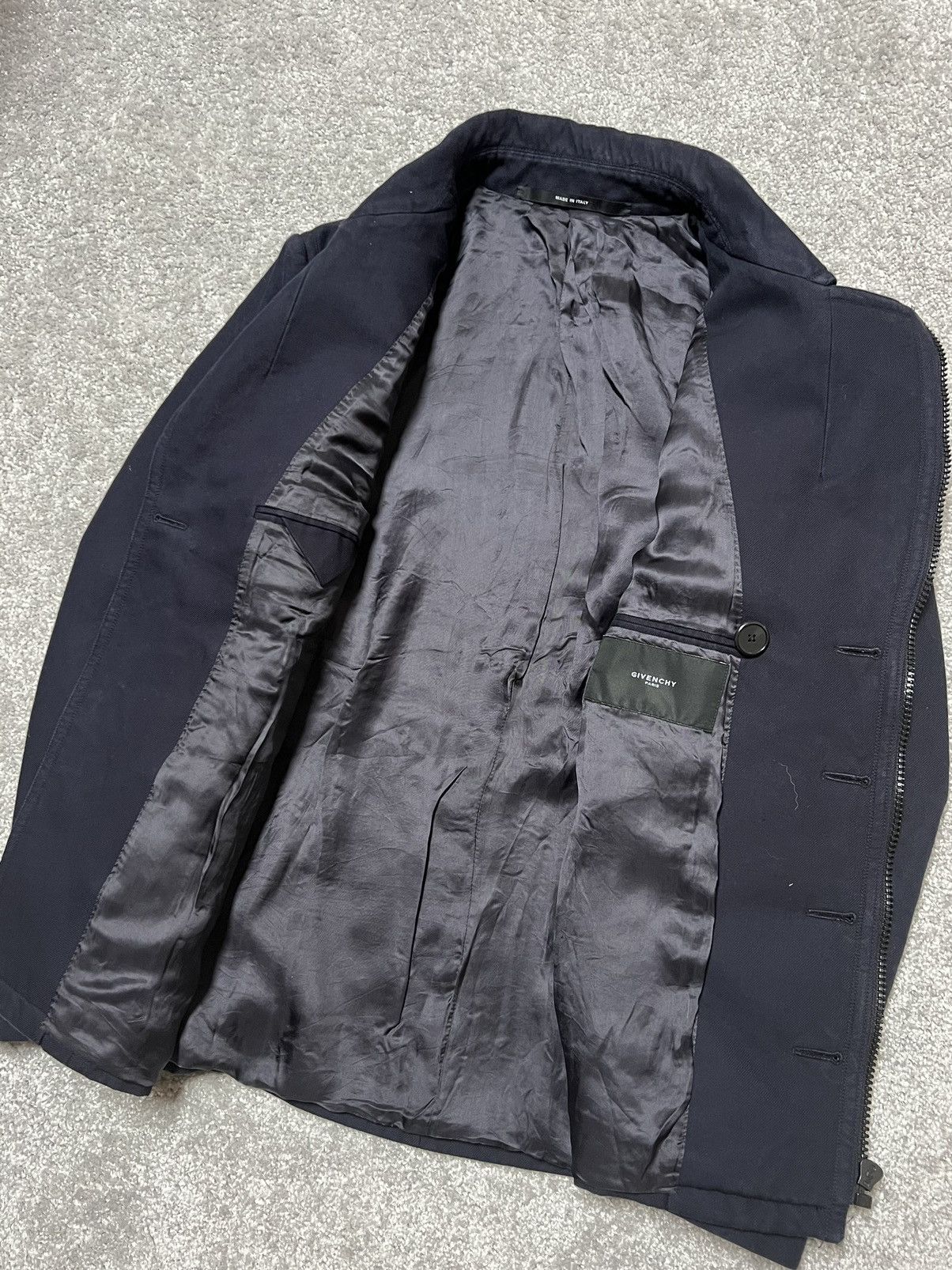 Givenchy Givenchy Blue Coat Jacket Size L Size US L / EU 52-54 / 3 - 7 Thumbnail