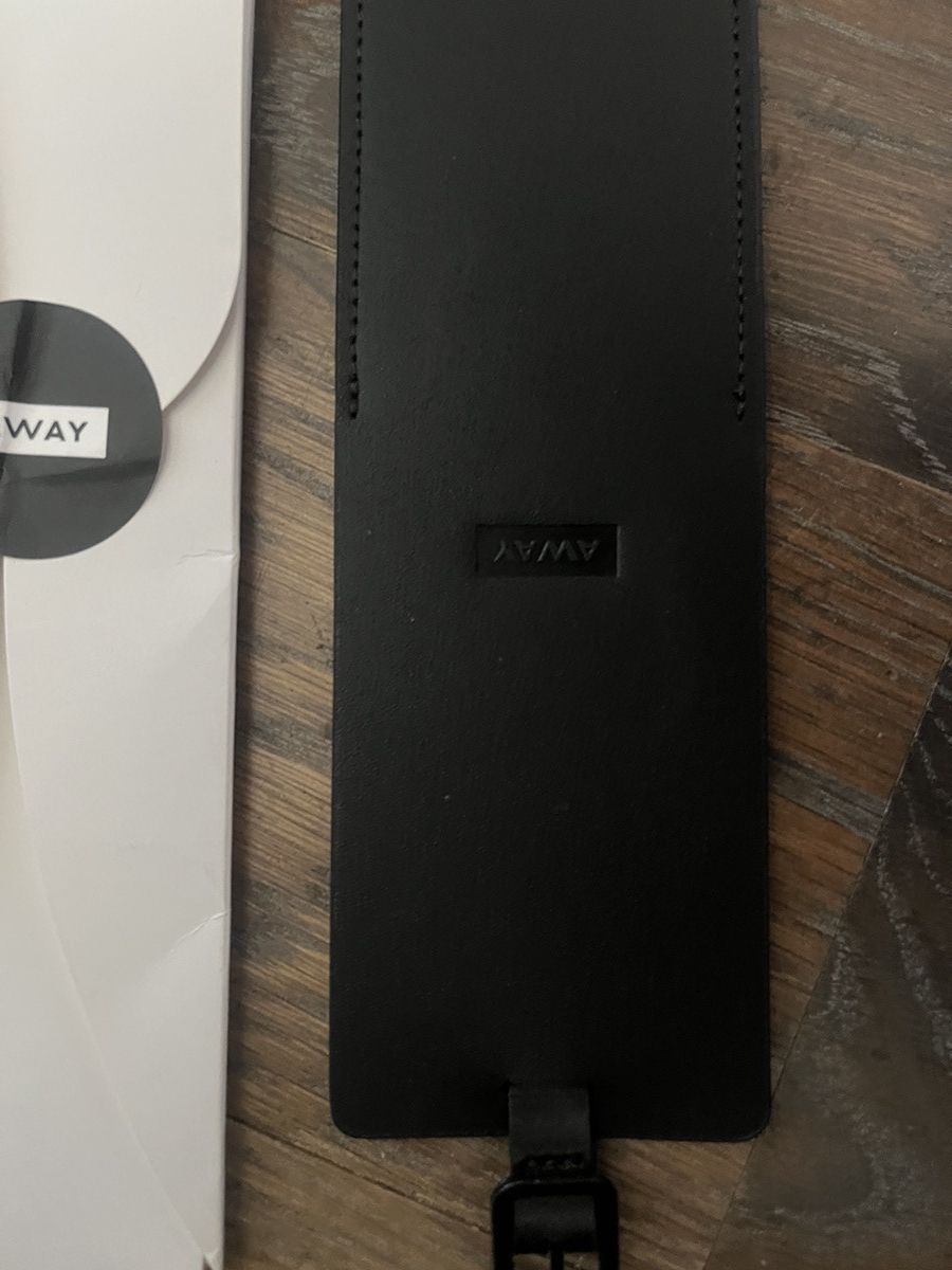 Away Travel Away Travel The Luggage Tag Black Leather Size ONE SIZE - 3 Thumbnail