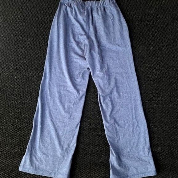 Vintage Peloton Dreamblend Blue Wide-Leg Side Slit Athleisure Pants Womens Small Size S Elastic Waist Pockets Athletic Inseam 28in Slit Size US 29 - 4 Thumbnail
