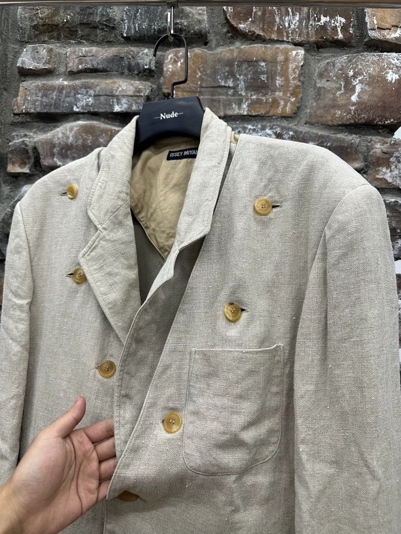Issey Miyake Issey miyake size os Deconstructing linen blazer 2504-Next Size 36R - 2 Thumbnail