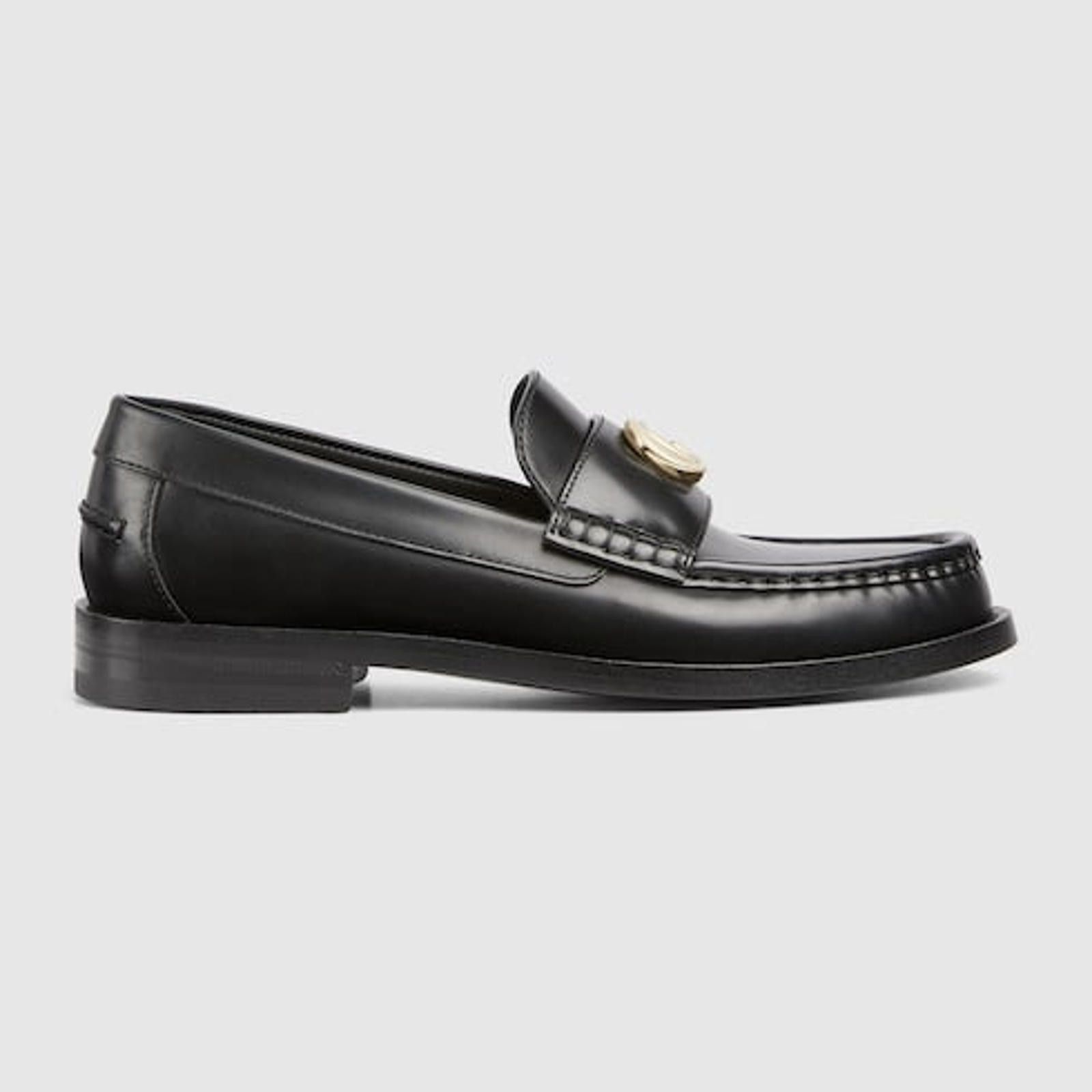 Gucci Gucci Double G Leather Loafers SIZE 39 Size US 9 / IT 39 - 1 Thumbnail