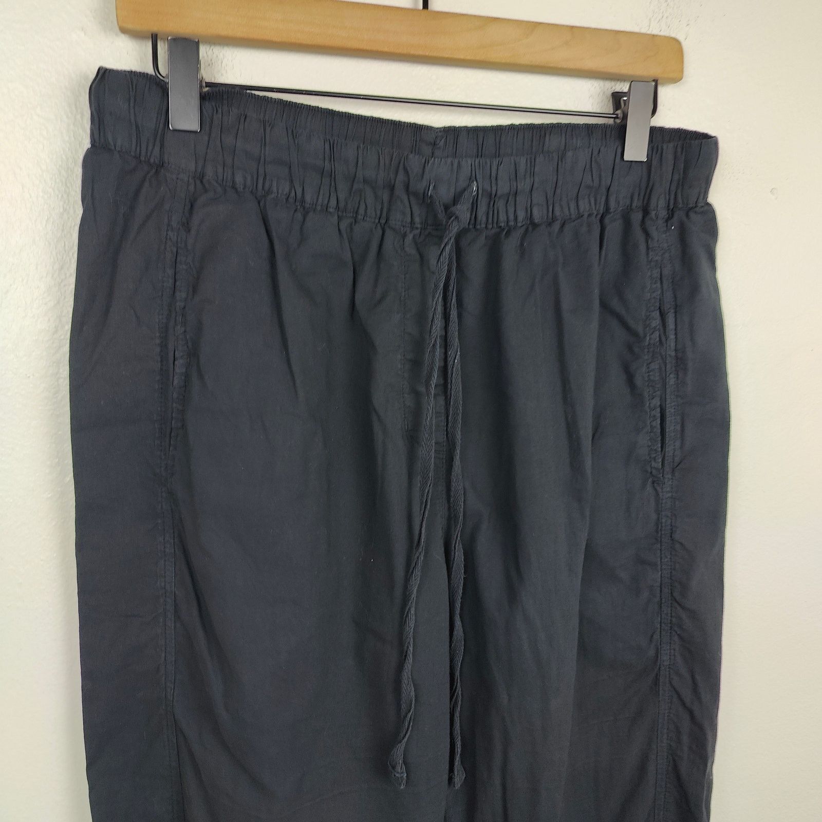 Xirena Xirena Draper Pant Womens Large Black Cotton Gauze Size 29" - 2 Thumbnail