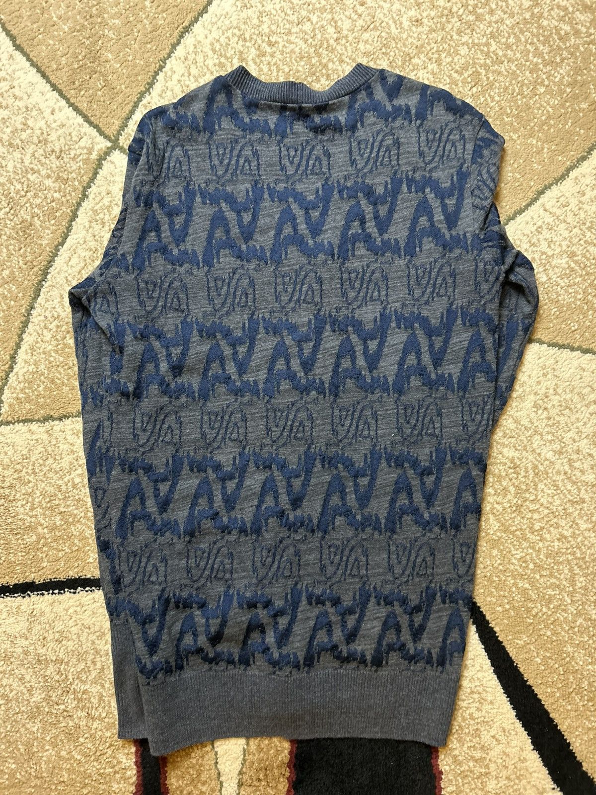 Vivienne Westwood Grey and blue Vivienne Westwood planet patterned cardigan Size US M / EU 48-50 / 2 - 4 Thumbnail