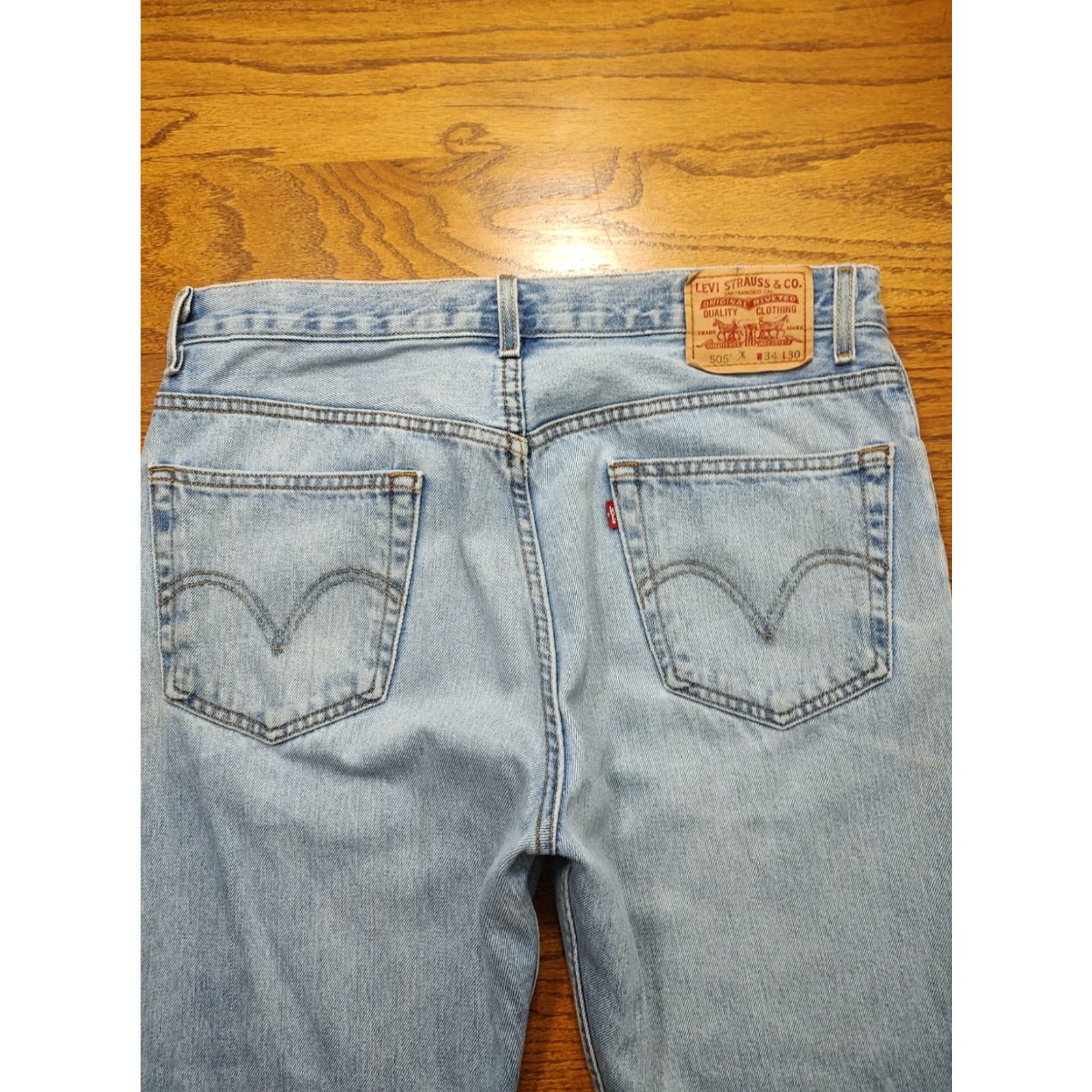 Levi's VINTAGE Levi's 505 Jeans Mens 36x31 Regular Straight Blue Denim Jeans USA Rock 80s 90s Logo Pockets Capable Size US 36 / EU 52 - 3 Thumbnail