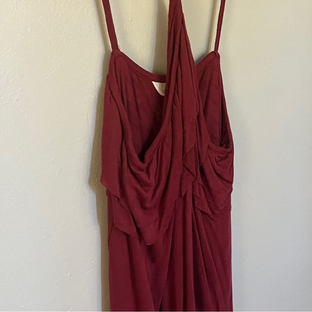 Designer Nordstrom Sun & Shadow Tank Top Red Cordovan Small NEW Size S / US 4 / IT 40 - 3 Thumbnail