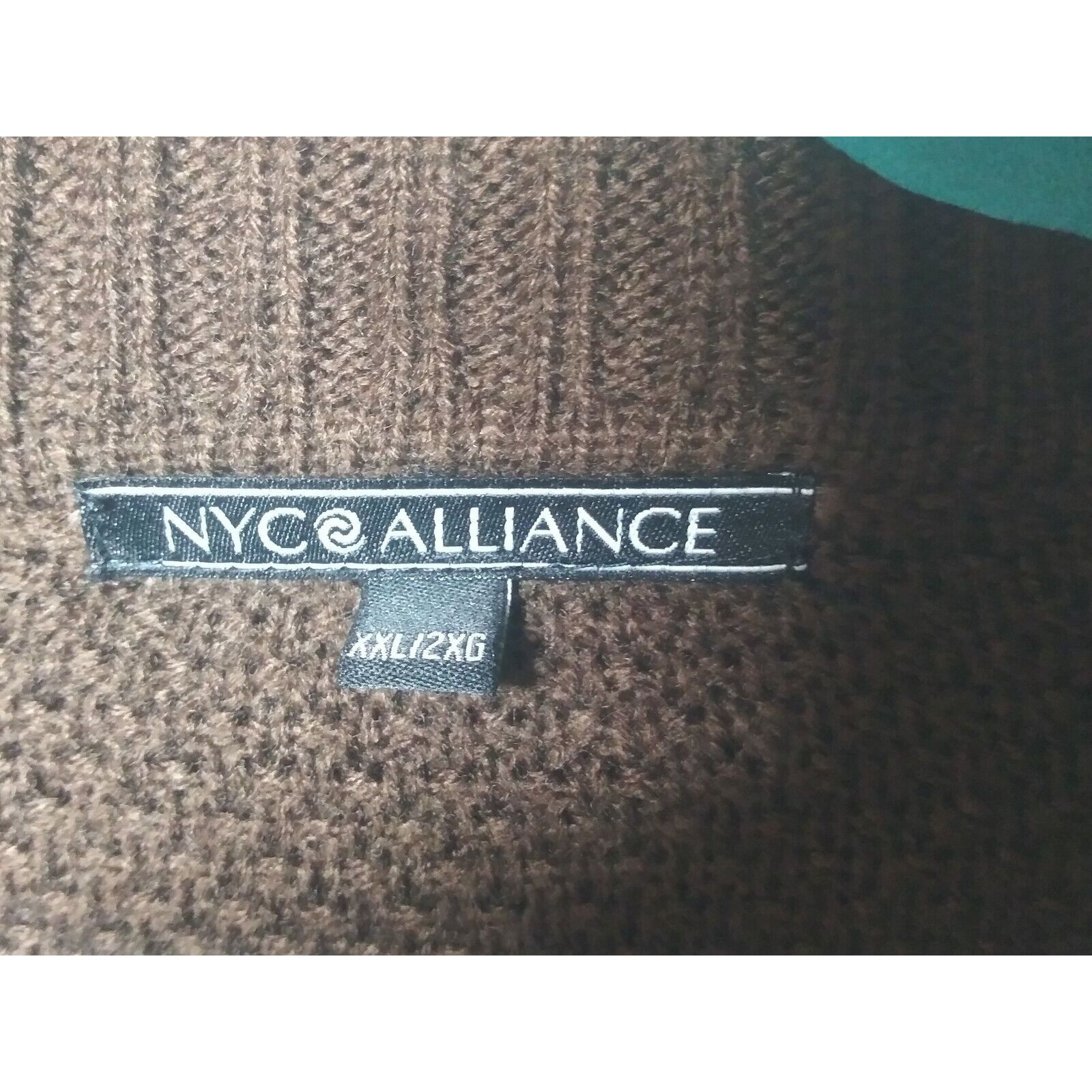 Designer NYC Alliance Sweater XXL brown cowl neck pullover Size XXL / US 16-18 / IT 52-54 - 5 Thumbnail