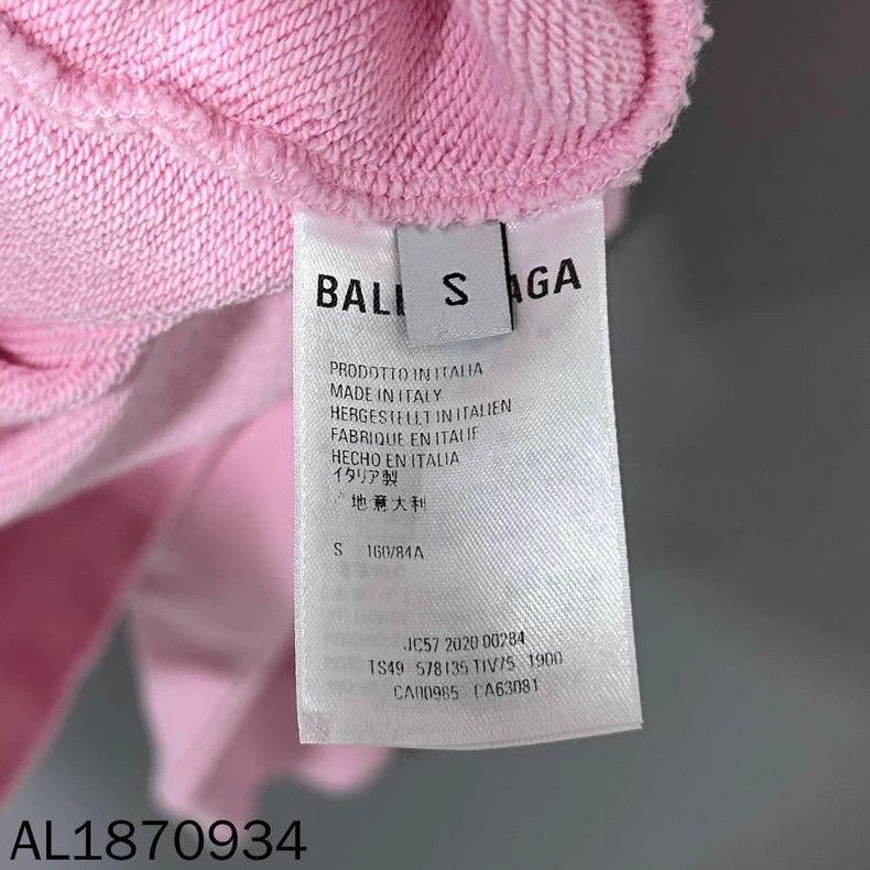 Balenciaga Balenciaga Crew Pink Hoodie 2501-Nextarrow Size US S / EU 44-46 / 1 - 4 Thumbnail
