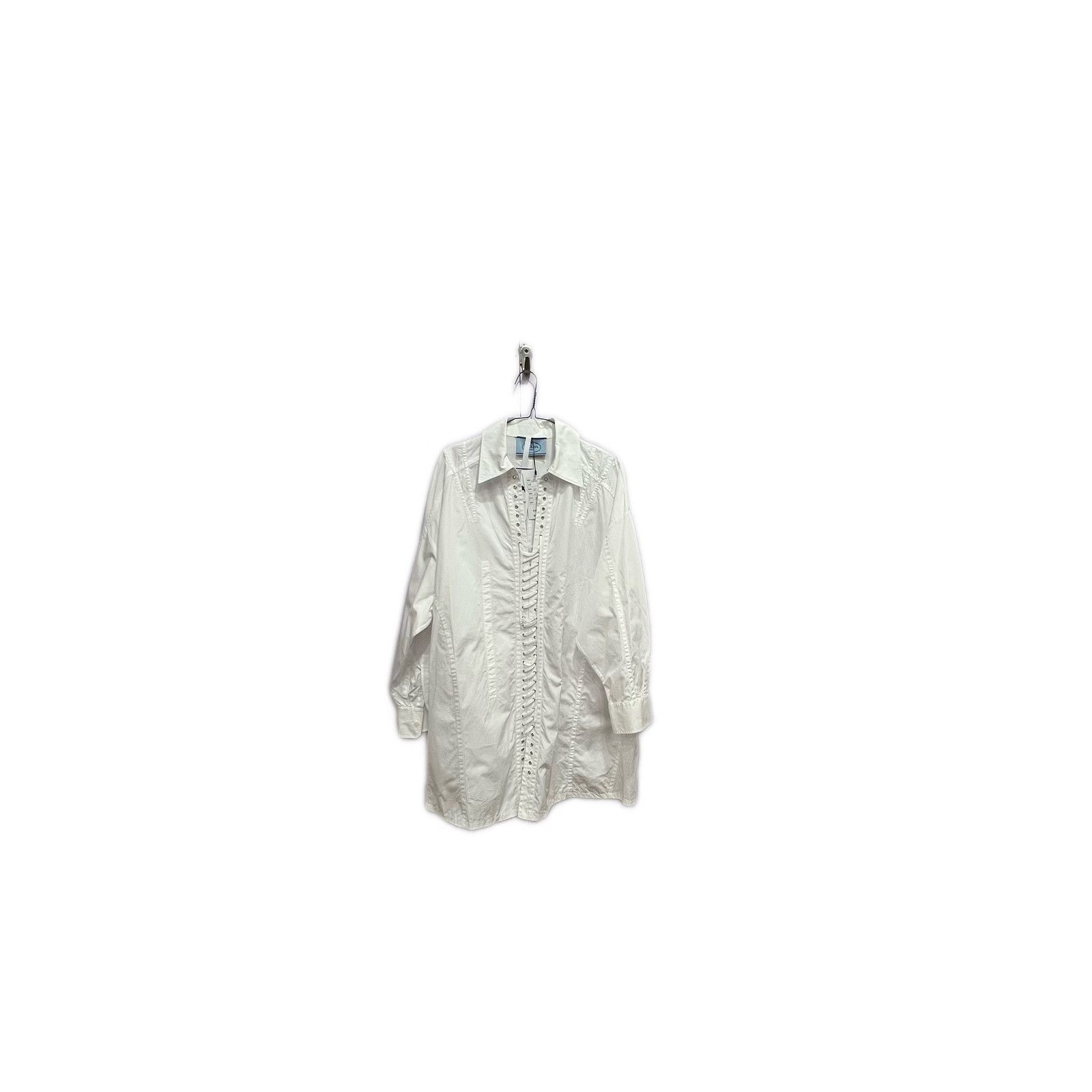 Prada Prada Lace-Up Shirt Dress Size 38 Size XS / US 0-2 / IT 36-38 - 1 Thumbnail