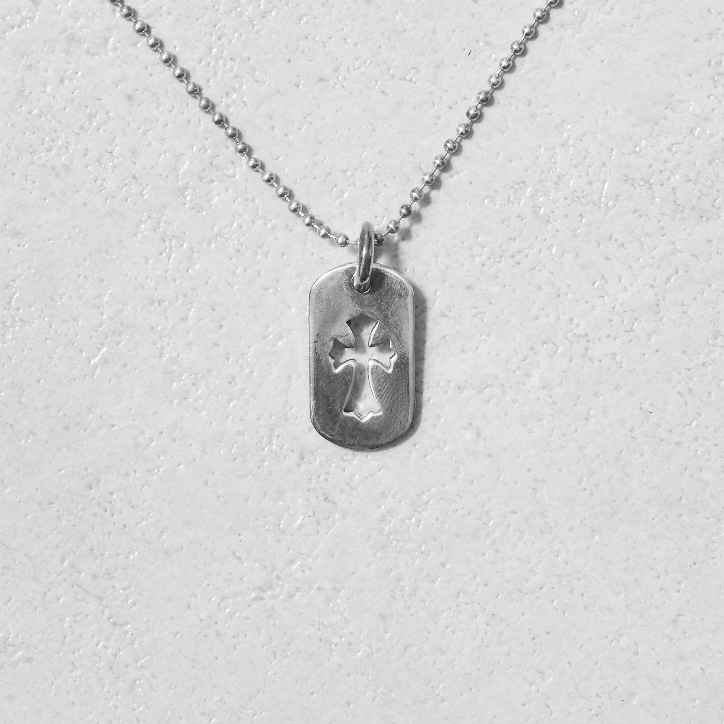Chrome Hearts CHROME HEARTS Dog SML Coss Silver Necklace Size ONE SIZE - 1 Thumbnail