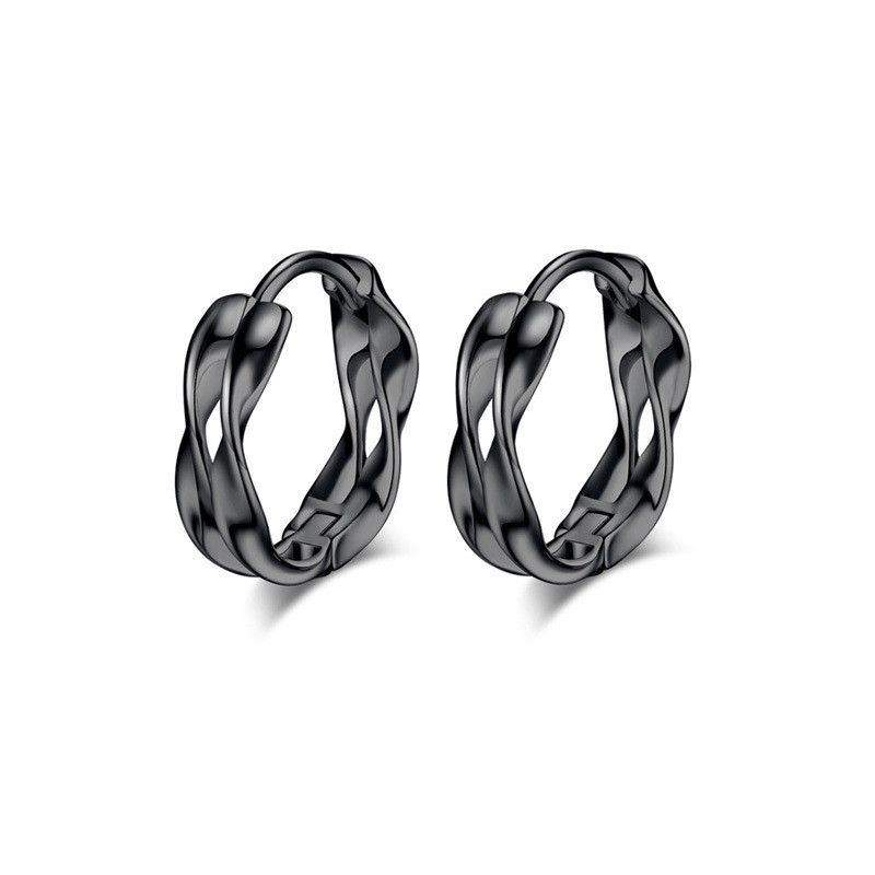 Jewelry × Sterling Silver New Trend Earrings One Pairs Chrome Jewelry Size ONE SIZE - 6 Thumbnail
