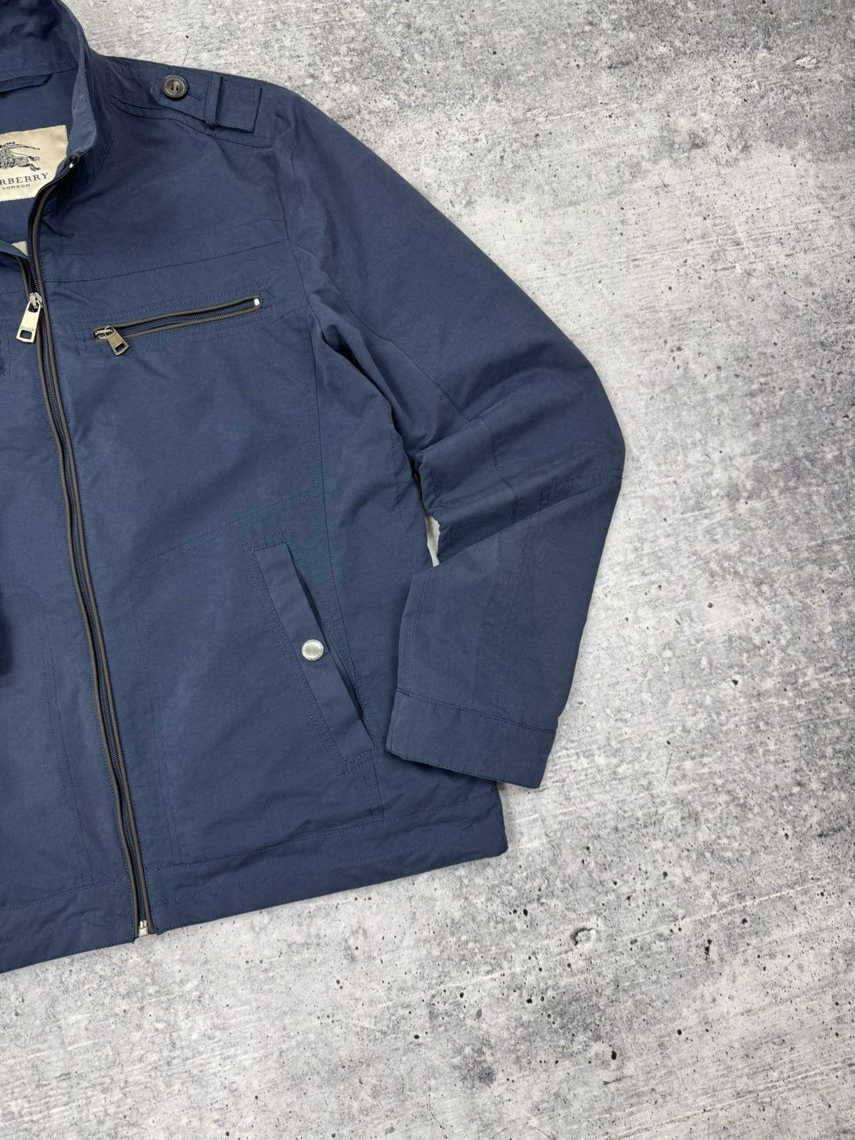 Burberry Burberry London Blue Nylon Jacket Multipocket Bomber Men L Size US L / EU 52-54 / 3 - 4 Thumbnail