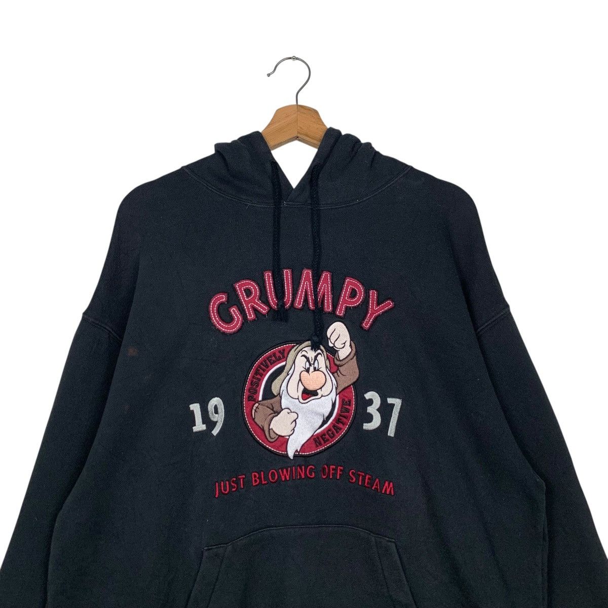 Disney DISNEYLAND RESORT GRUMPY Big Logo Hoodie Pullover #2666-C119 Size US L / EU 52-54 / 3 - 11 Thumbnail