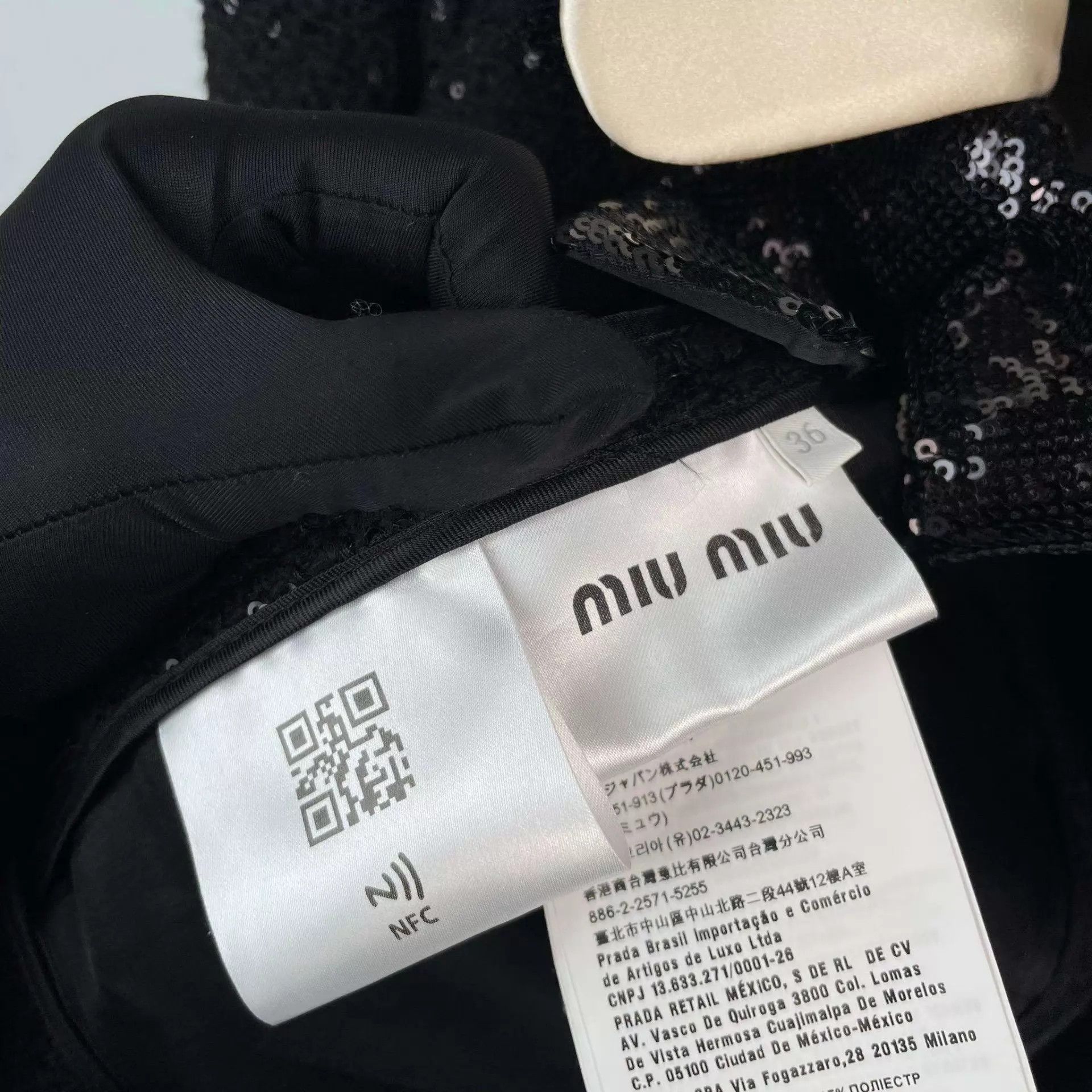 Miu Miu MIU MIU women's black 95 new sequin jacket size 36 Size XS / US 0-2 / IT 36-38 - 4 Thumbnail