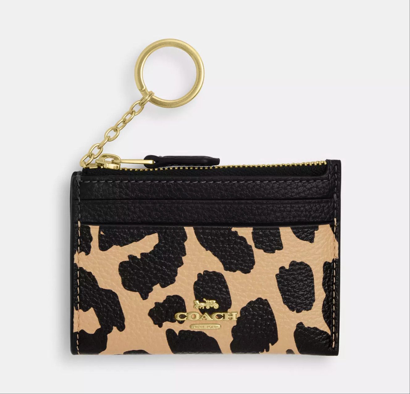Coach Mini Skinny Id Case With Leopard Print CBL75 Size ONE SIZE - 3 Thumbnail