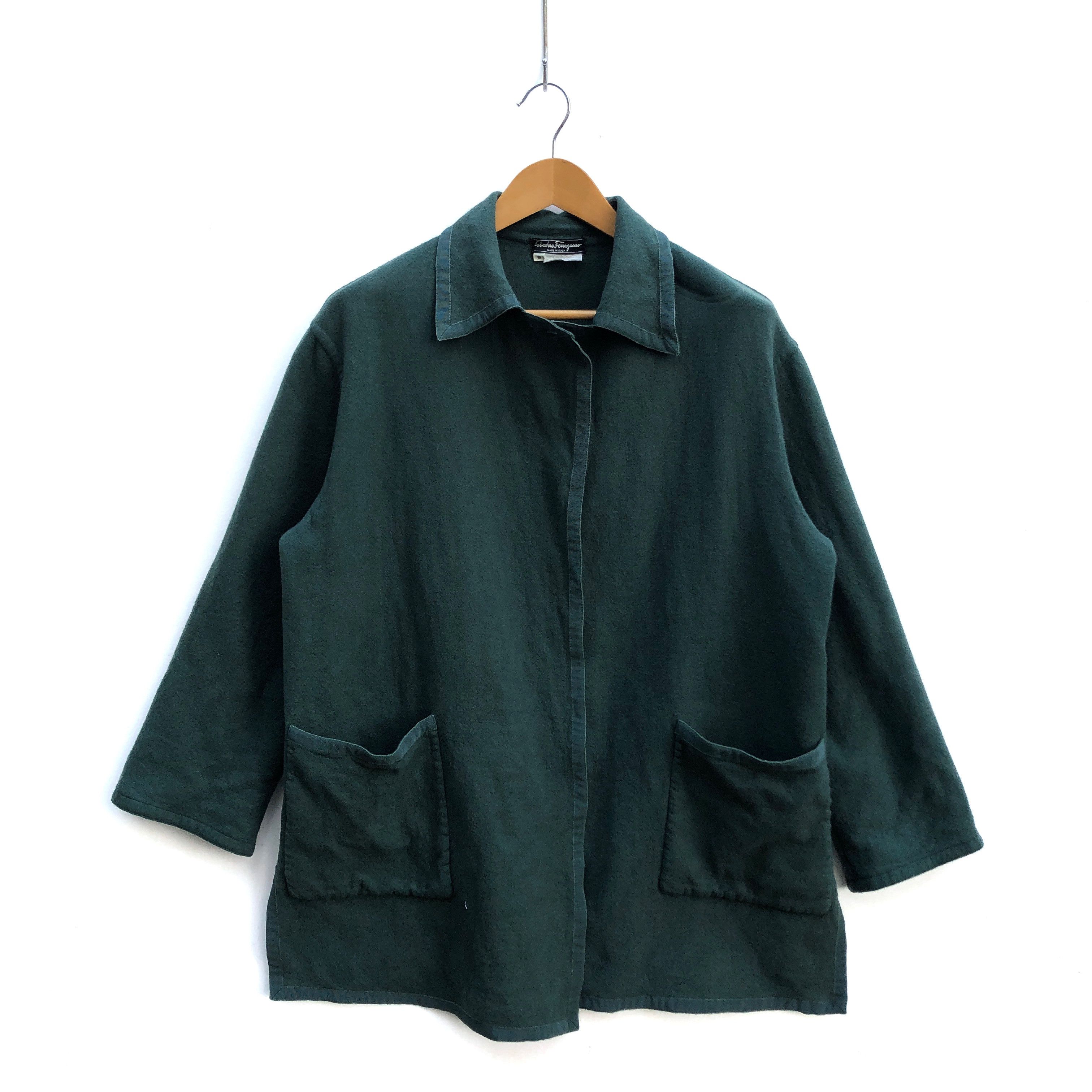 Salvatore Ferragamo 90s Vintage SALVATORE FERRAGAMO Wool Jacket #1021-35 Size US M / EU 48-50 / 2 - 1 Thumbnail