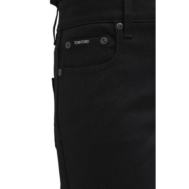 Tom Ford o1loc1c0924 PAD056 Woven Denim Pant in Black Size 29" - 6 Thumbnail