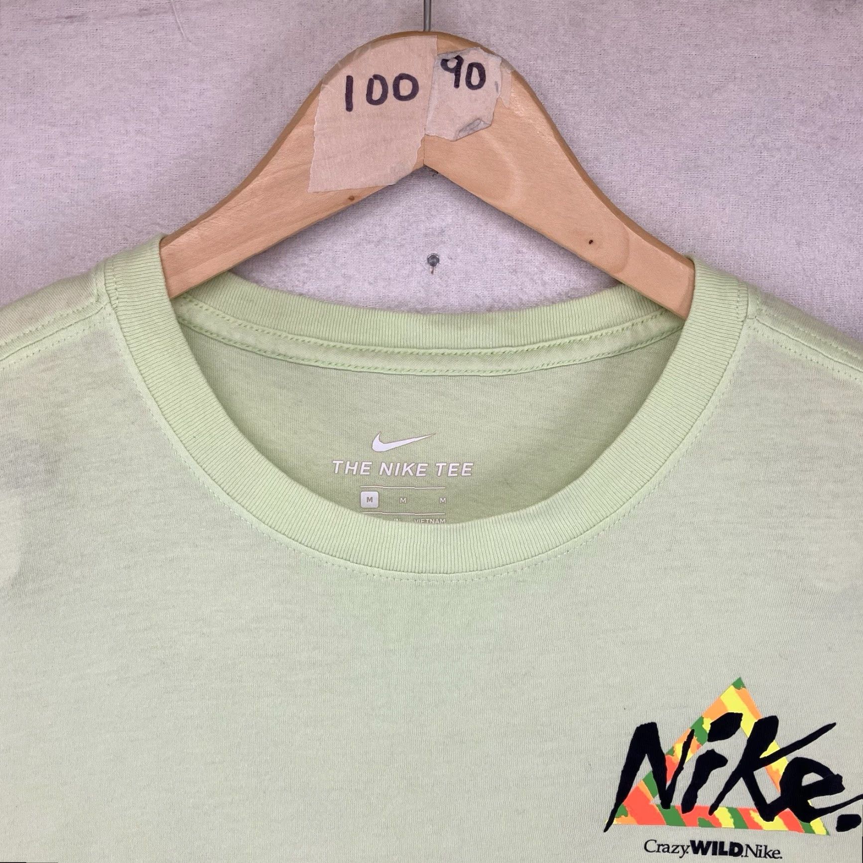 Nike Nike Shirt Mens Medium Light Green Just Do It Graphic Tee Crewneck Short Sleeve Size US M / EU 48-50 / 2 - 7 Thumbnail