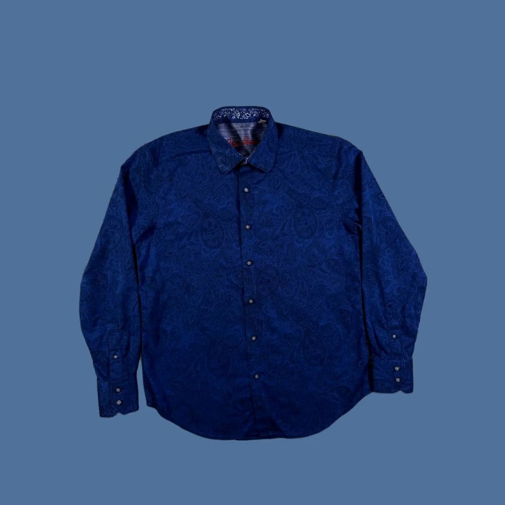 Robert Graham Robert Graham Long Sleeve Shirt Men Small Button-Up Royal Blue Size US S / EU 44-46 / 1 - 1 Thumbnail