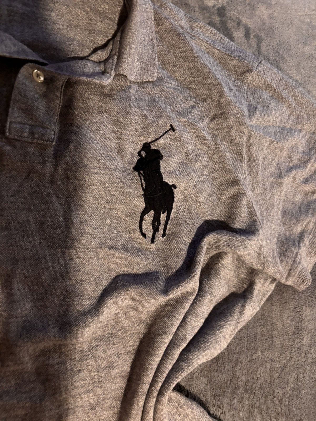 Polo Ralph Lauren Polo Ralph Lauren - Grey Chief Keef Polo Size US XL / EU 56 / 4 - 4 Thumbnail