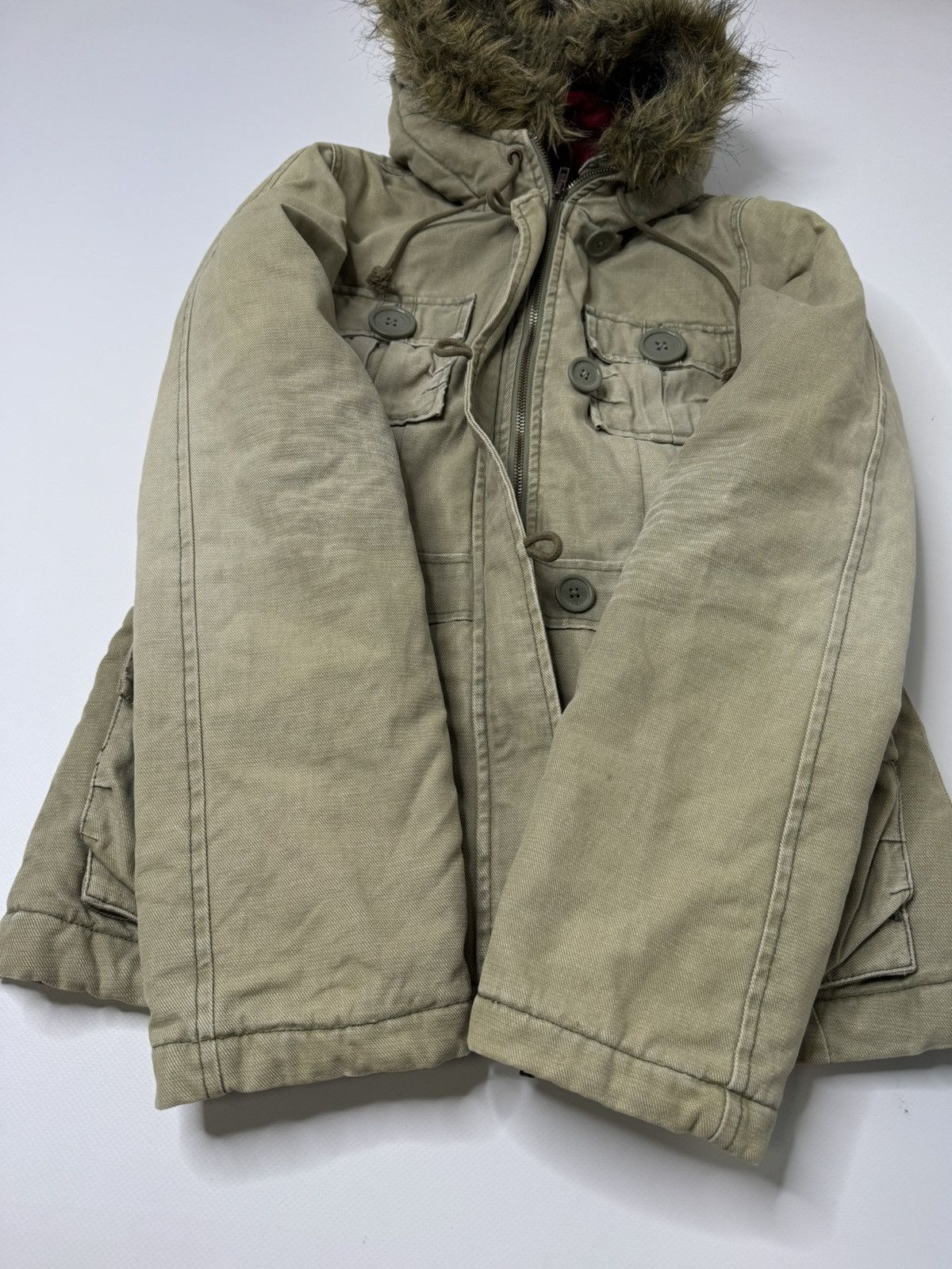 Vintage Vintage A&F Abercrombie & Fitch babydoll parka jacket y2k Size M / US 6-8 / IT 42-44 - 7 Thumbnail