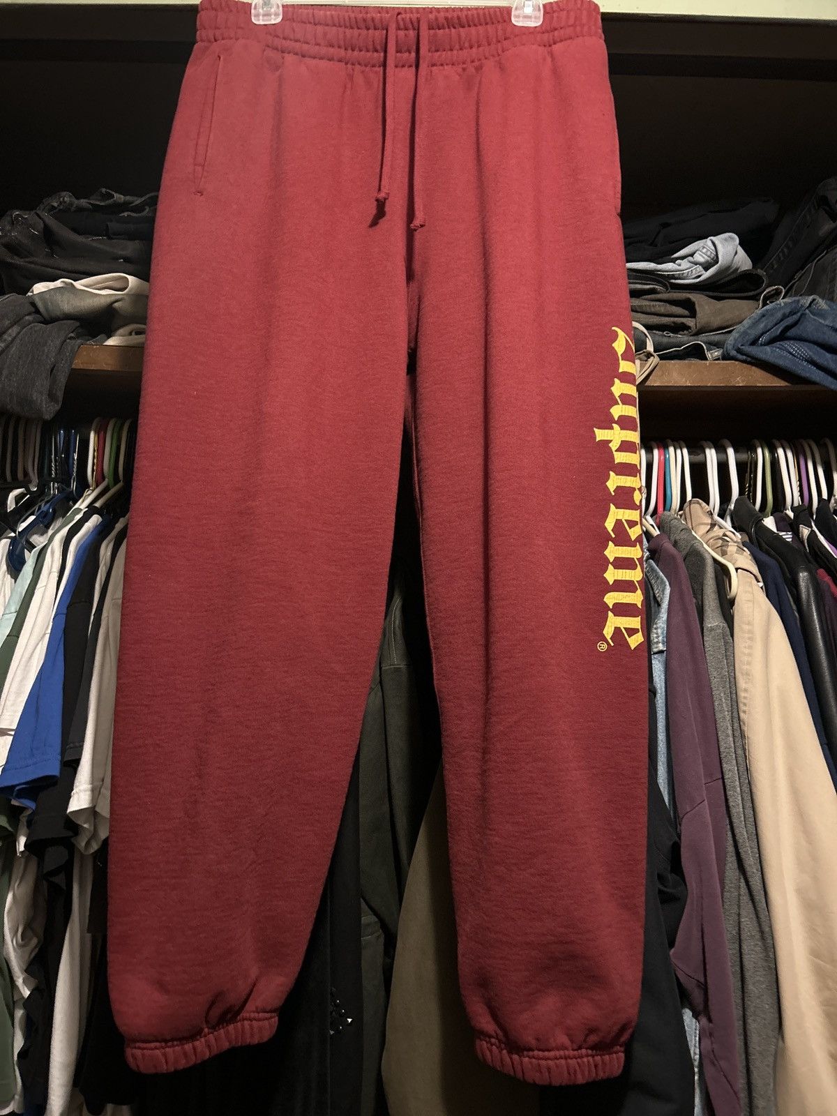 Supreme Supreme Washed Old English Sweatpants Size US 32 / EU 48 - 1 Thumbnail
