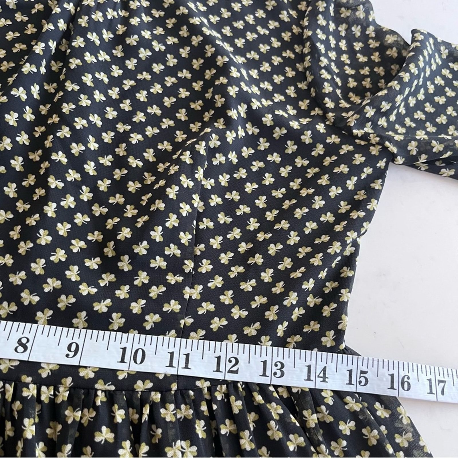 Orla Kiely Orla Kiely rare chiffon clover shamrock ditsy print dress Size M / US 6-8 / IT 42-44 - 10 Thumbnail
