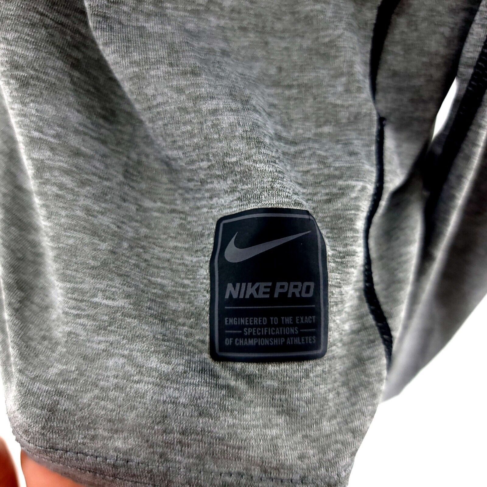 Nike Nike Pro Dri-fit Fitted Medium Gray Crew Neck Long Sleeve T- Size US M / EU 48-50 / 2 - 3 Thumbnail