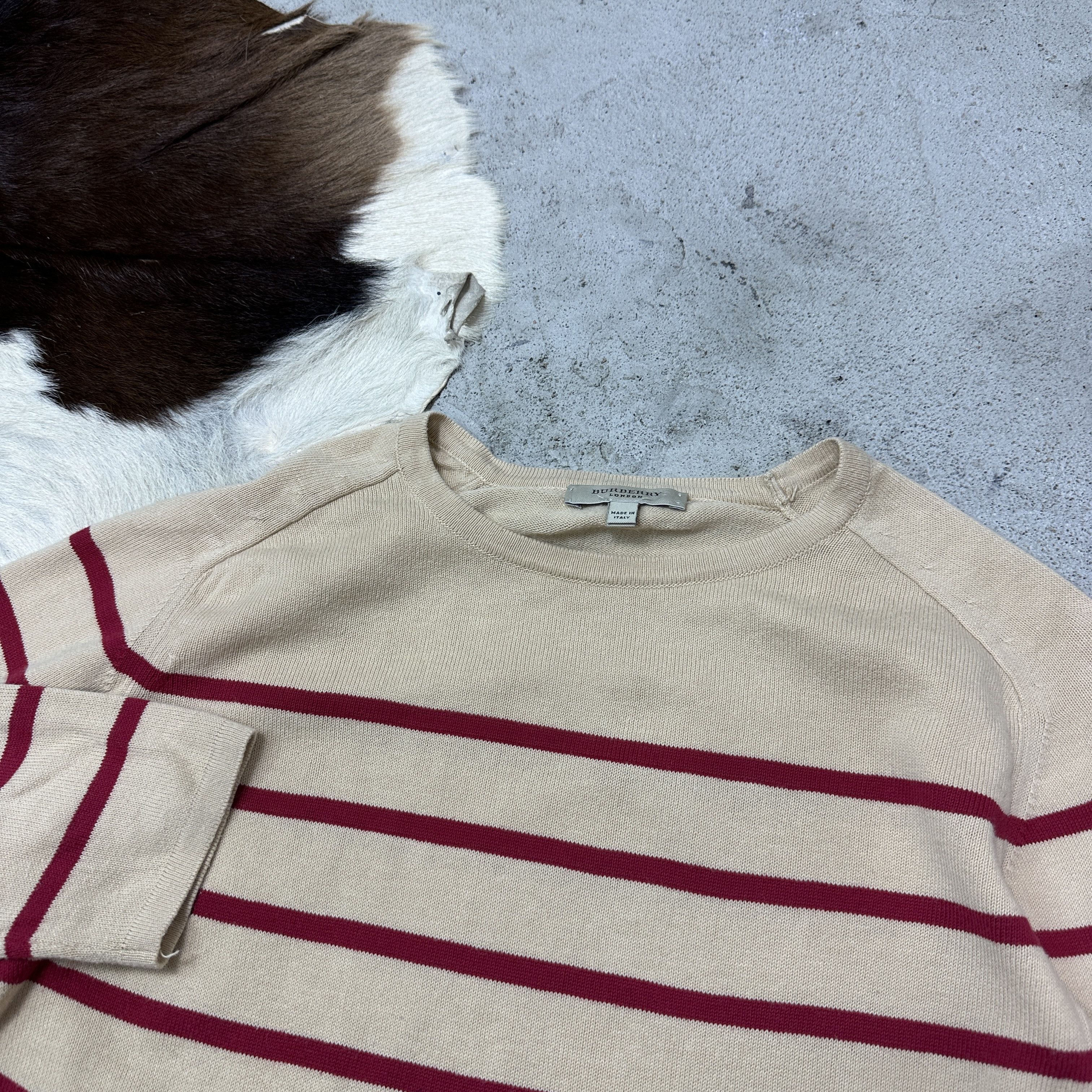 Burberry Vintage Striped Streetwear Burberry Italian Sweater 00s Size S / US 4 / IT 40 - 3 Thumbnail