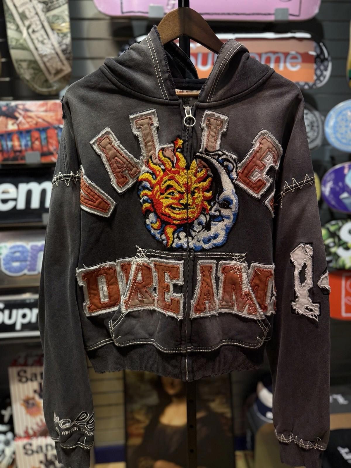 Vale Size L -Vale Zip Up Hoodie Authentic Valley White Messy Look Size US L / EU 52-54 / 3 - 4 Thumbnail