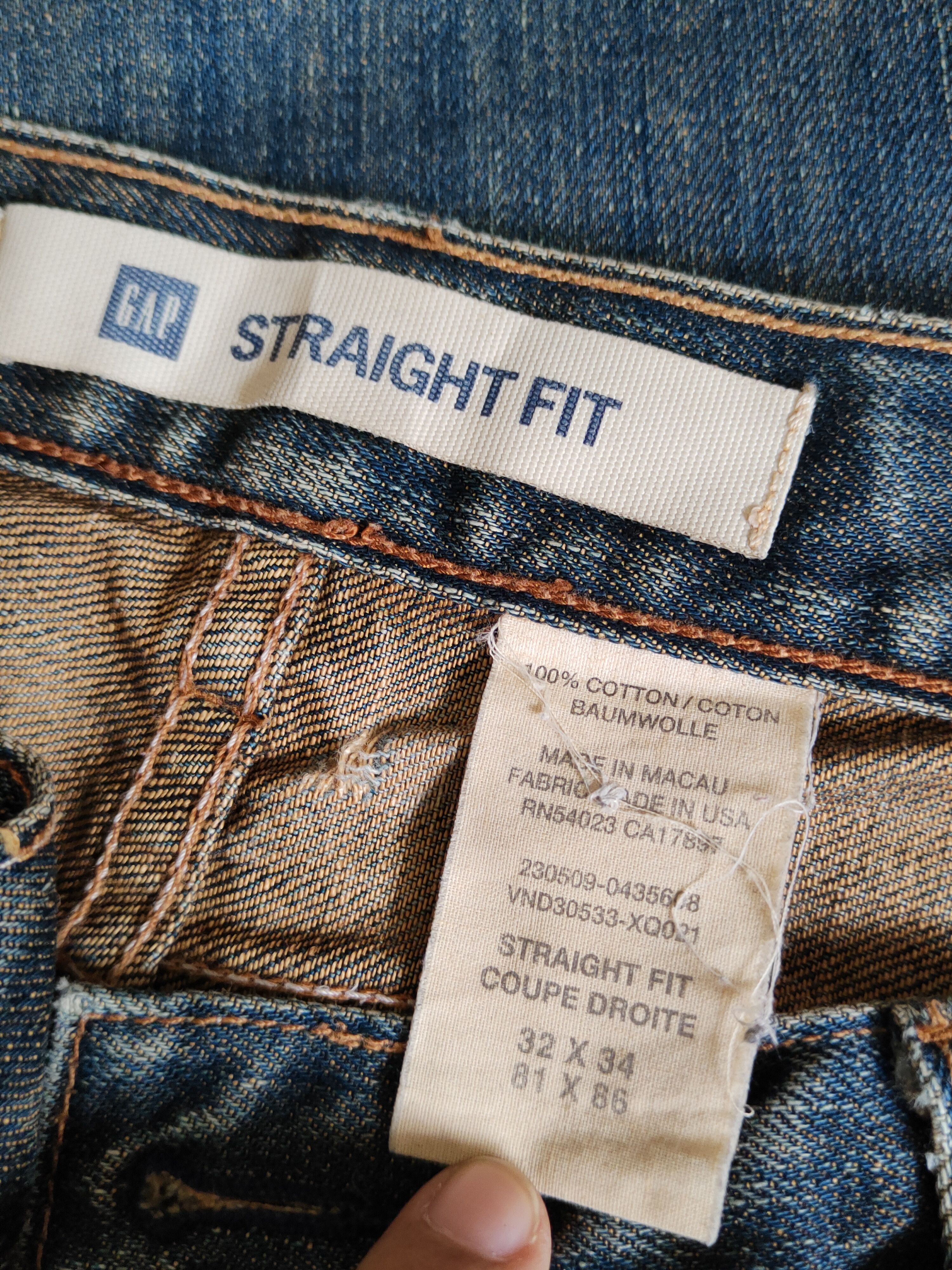Gap Gap Dark Olive Faded Distressed Ripped Jeans #S2206/7 Size US 32 / EU 48 - 15 Thumbnail