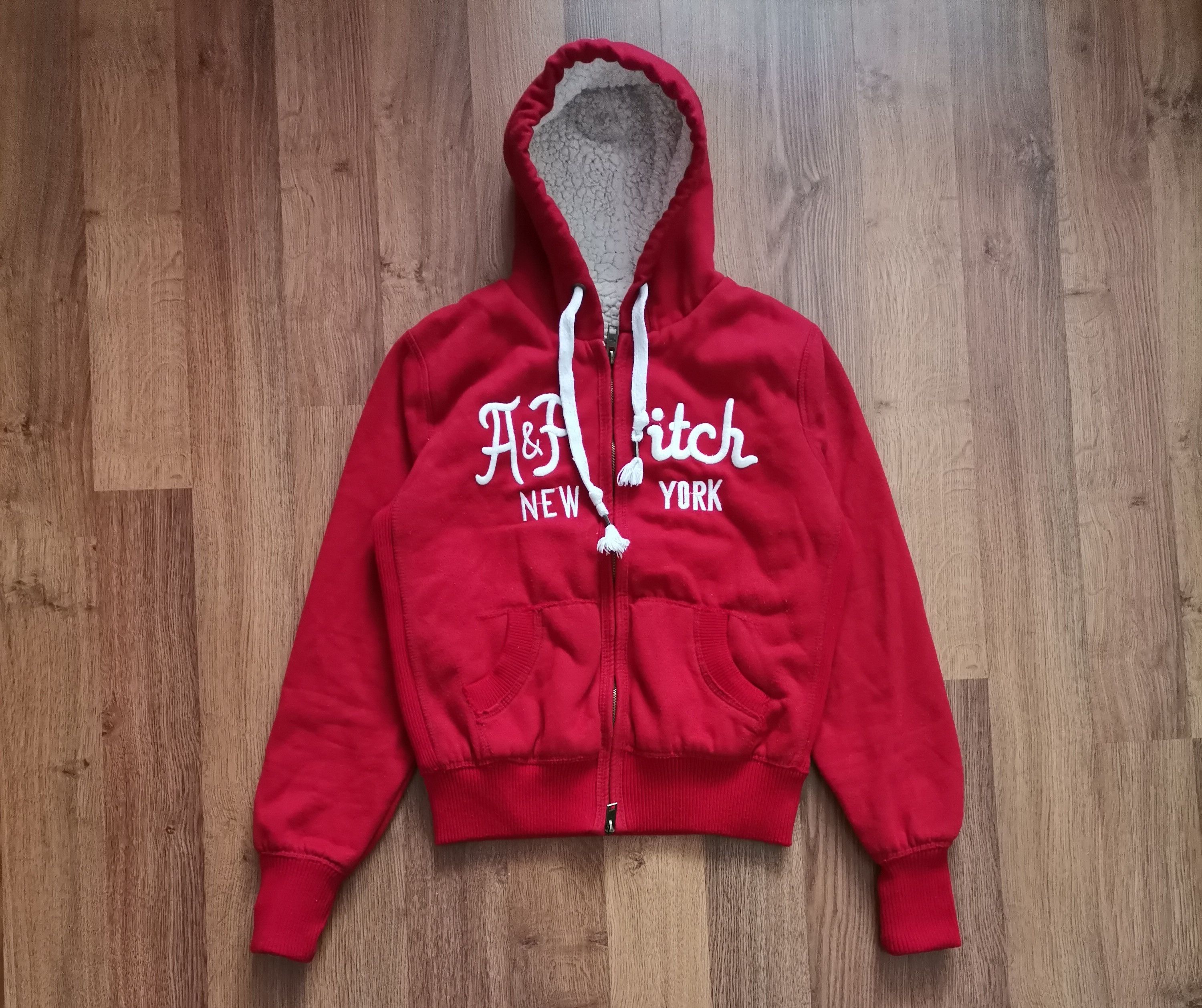 Abercrombie & Fitch Abercrombie & Fitch Women's Zip Up Sherpa Hoodie Size M / US 6-8 / IT 42-44 - 1 Thumbnail