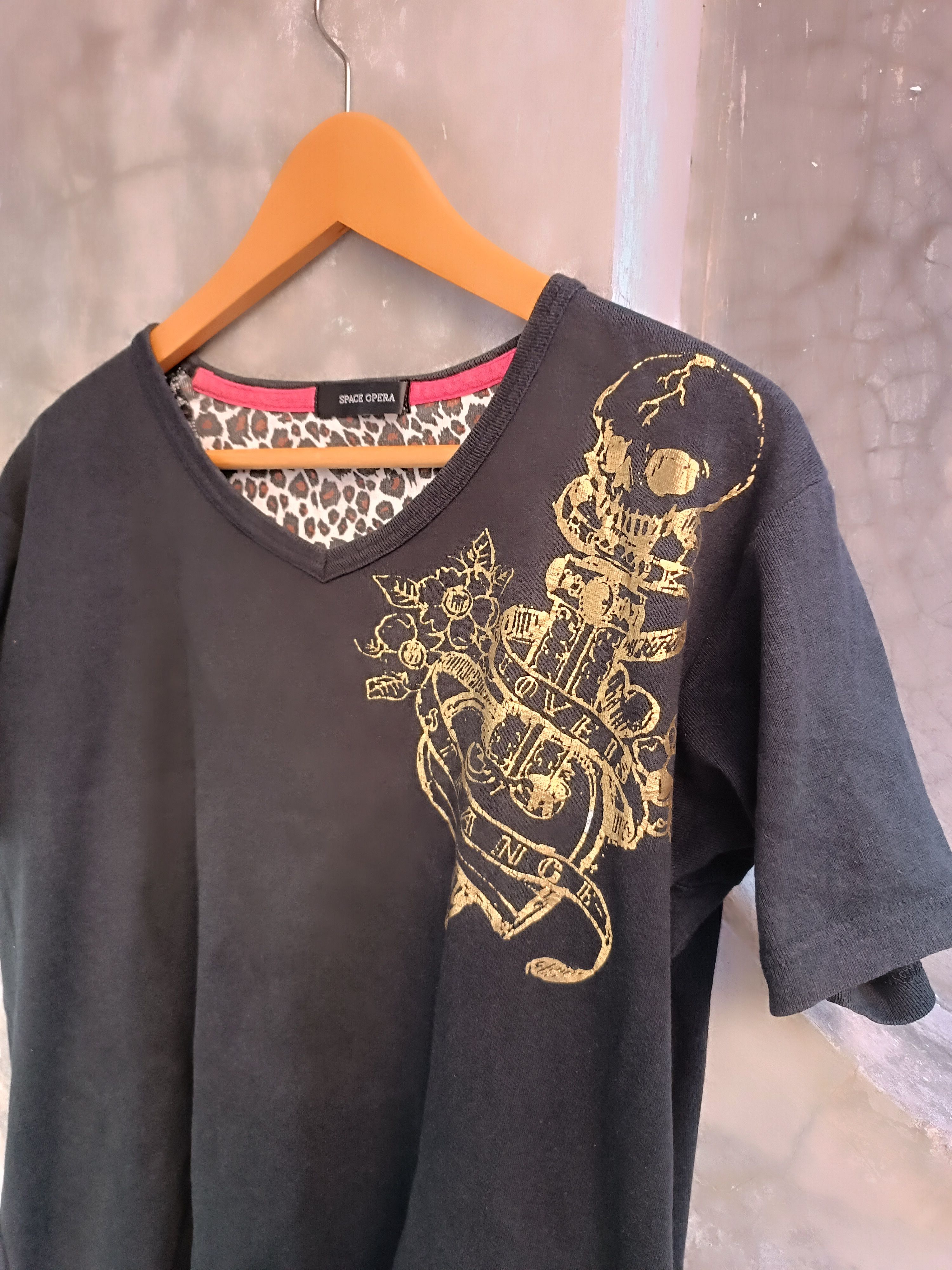 Japanese Brand SPACE OPERA PRINT SKULL T SHIRT Size US L / EU 52-54 / 3 - 3 Thumbnail