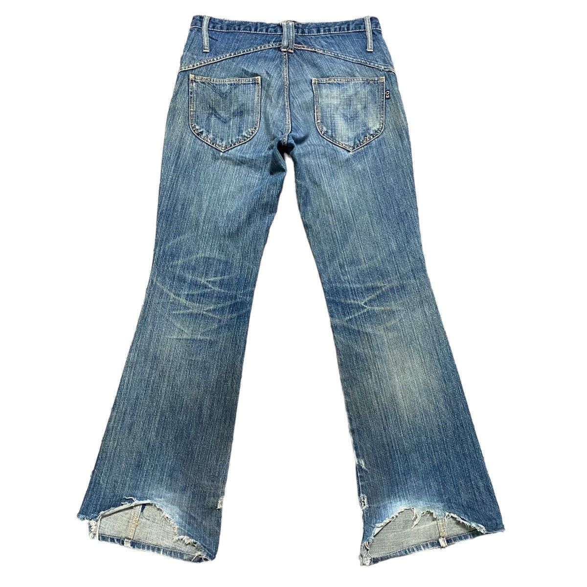 Morgan Homme Vintage Morgan Homme Distressed Denim Flare Jeans Size US 30 / EU 46 - 2 Thumbnail