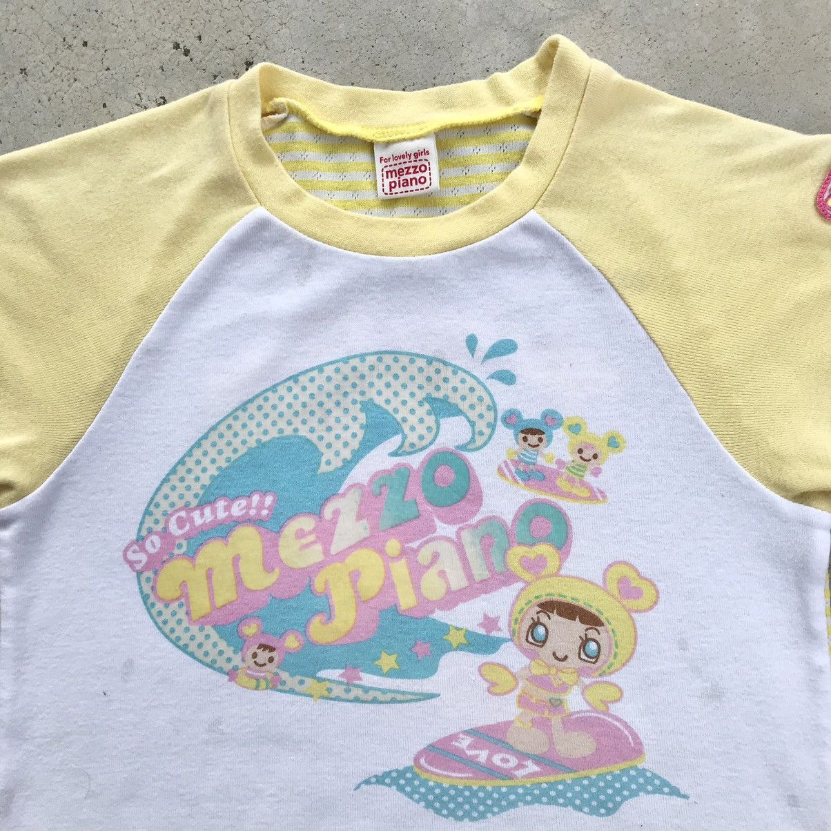 Angel Blue 2000's Mezzo Piano Super Lovers Baby Tee / Crop Top T-Shirt Size ONE SIZE - 3 Thumbnail