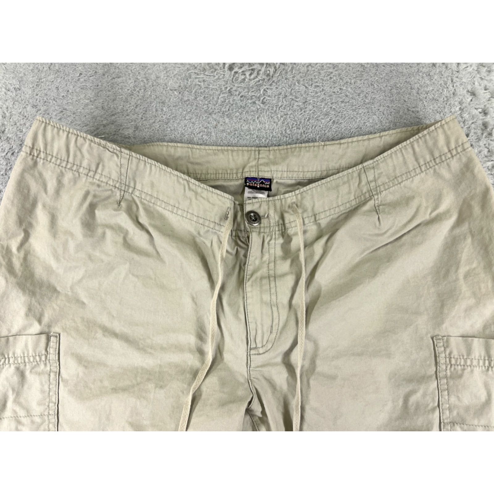 Patagonia Patagonia Pants Women 14 Beige Mandala Capris 100% Cotton Cargo Drawstring 34x21 Capris Womens 14 Beige Mandala 100% Cotton Patagonia Pants Size 36" / US 14 / IT 50 - 4 Thumbnail