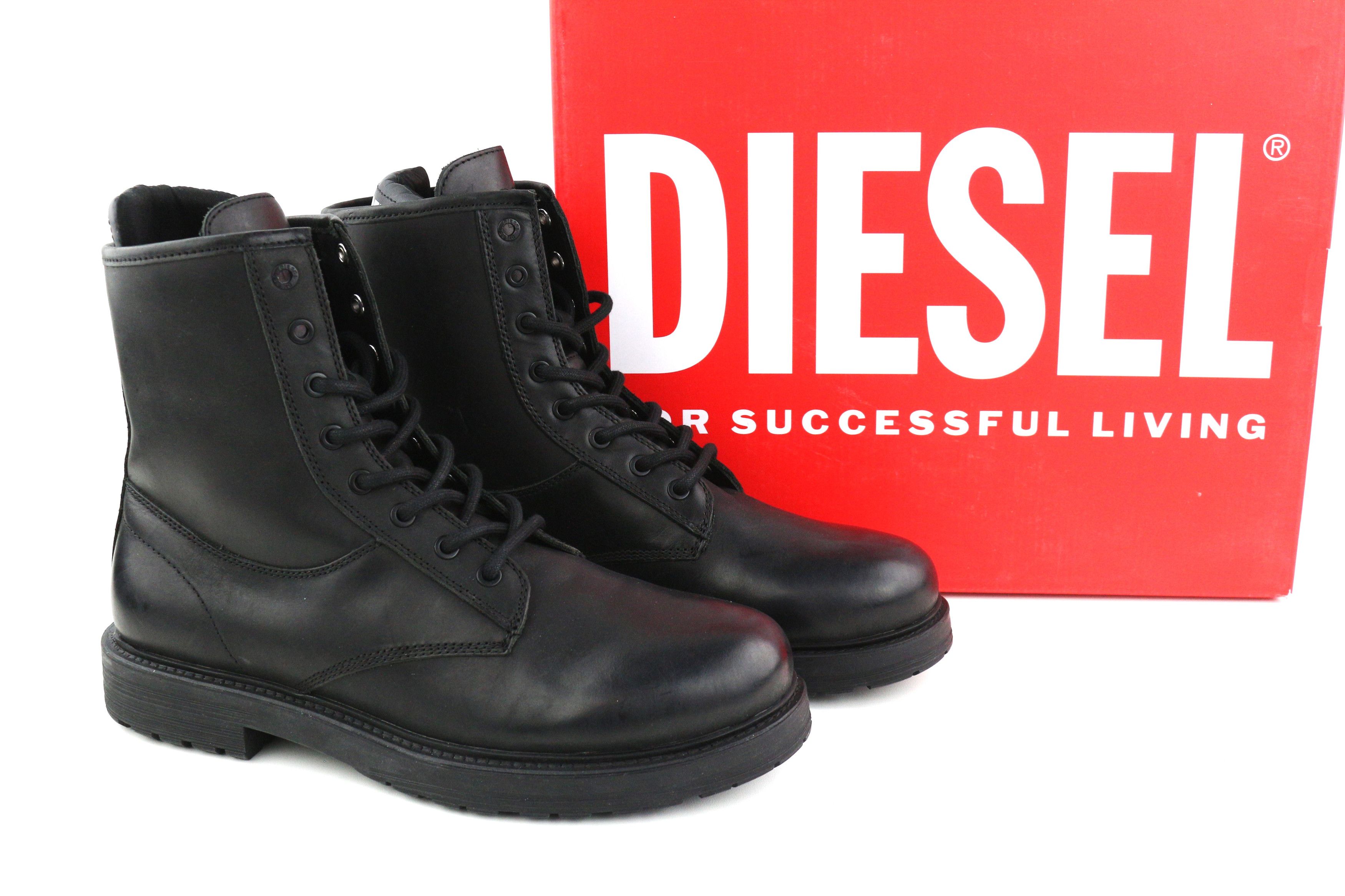 Diesel D-ALABHAMA CB EU45 Black Cow Leather 40602 Size US 12 / EU 45 - 1 Thumbnail