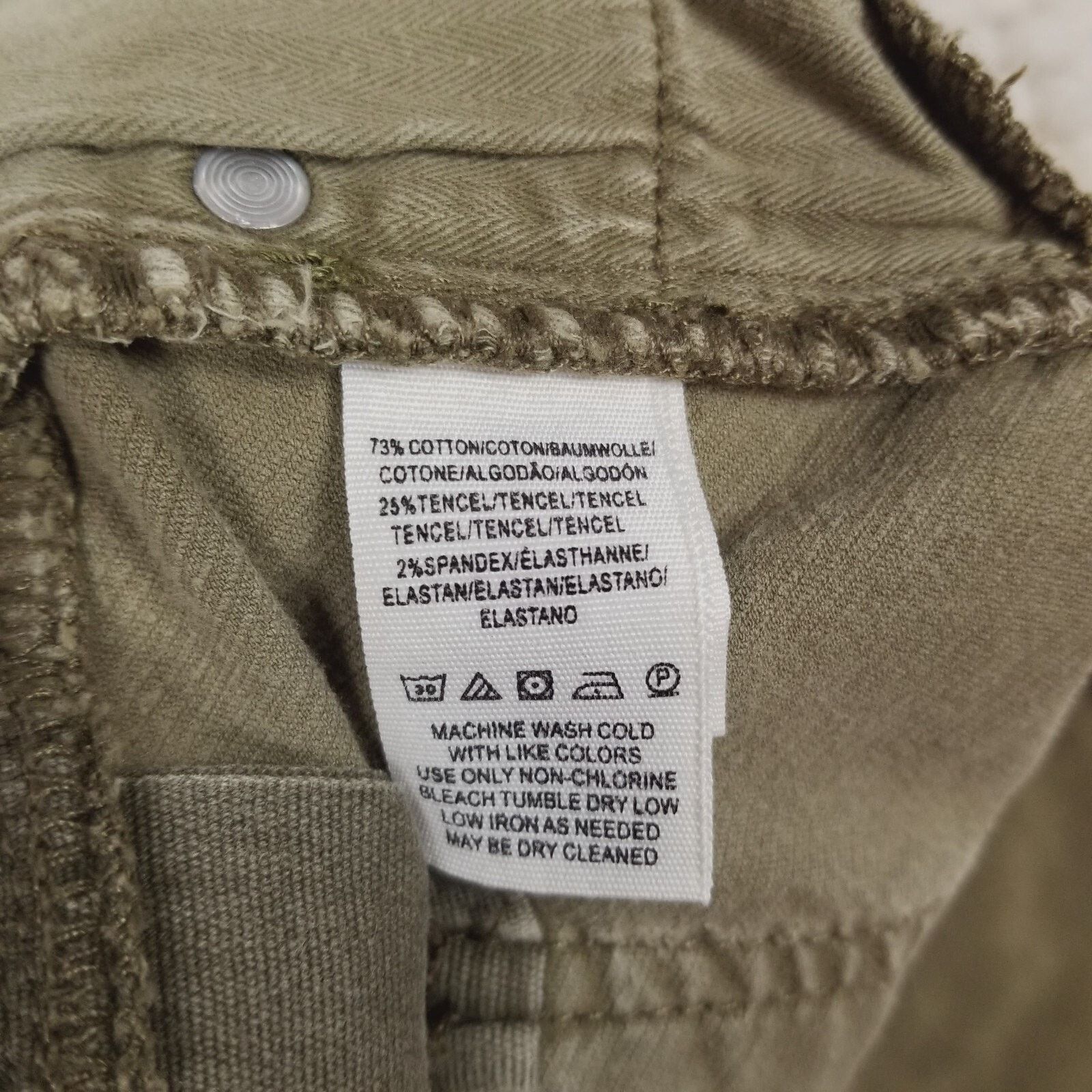 Free People Free People High Rise Slim Leg Olive Green Velvet Jeans 27 Size 27" / US 4 / IT 40 - 6 Thumbnail