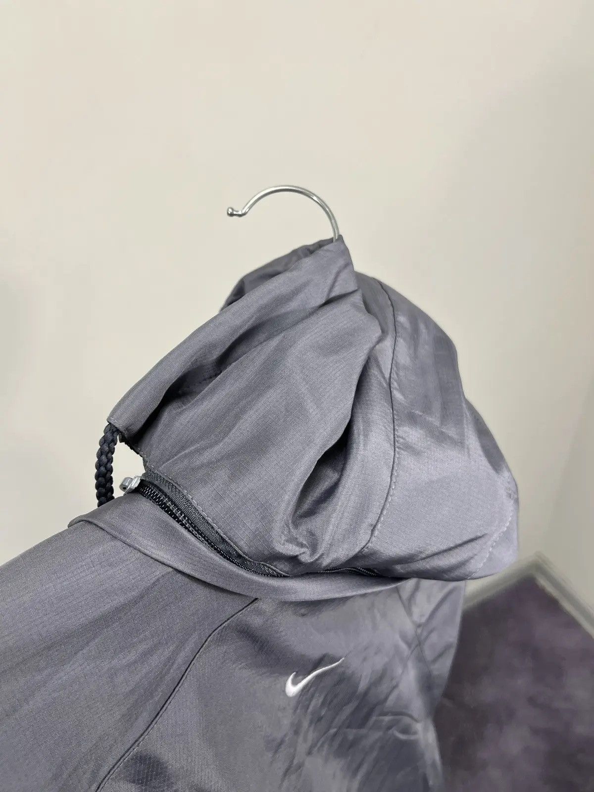 Nike × Vintage Vintage Nike Y2K Drill Retro Hype Hooded Windbreaker Jacket Size US XL / EU 56 / 4 - 19 Thumbnail