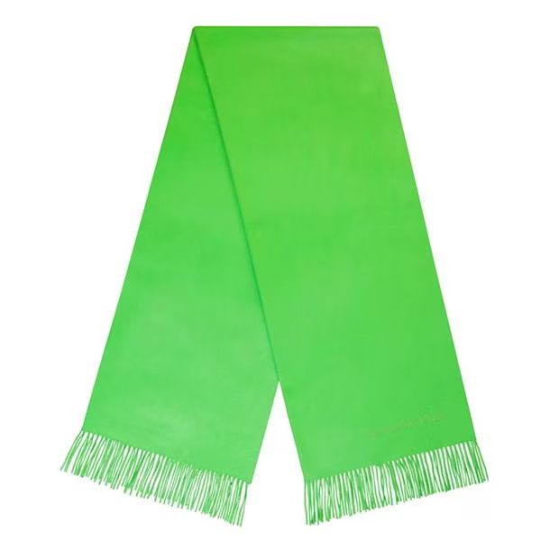 Alexander McQueen o1g2r1mq0824 Size: OS / Cashmere Logo Scarf in Acid Green Size ONE SIZE - 1 Thumbnail